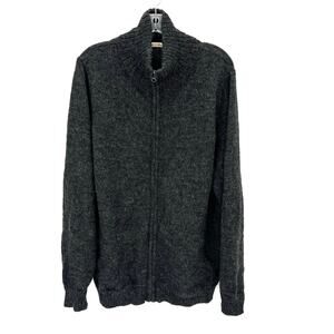 Simply Natural Peru women’s full zip alpaca cardigan sweater side pockets